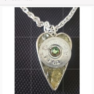 Artisian  Bullet Heart Necklace